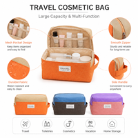 Sac de voyage de gros pour maquillage, grande capacité, organiseur de cosmétiques, trousse de toilette portable, sac de rangement de voyage, logo personnalisé OEM