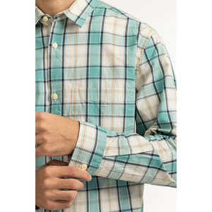Camisas Casuales para Hombre, 100% Algodón, Doble Botonadura, Satén, Colección Verano, Corte Regular - Product Image 6