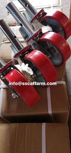 Roue pivotante en PU essentielle pour la construction Échafaudages de conception moderne avec mobilité facile - Product Image 4