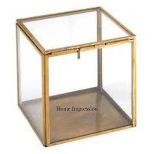 กรอบโลหะสีทองที่ดูน่าดึงดูดใจทำจากอะคริลิคใสการ์ดของขวัญงานแต่งงานและกล่องดอกไม้ที่ต้องการ - Product Image 3