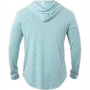 Venta al por mayor de los hombres 100% algodón sudaderas con capucha con mangas largas y bordado liso teñido con capucha para los hombres - Product Image 3