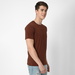 เสื้อยืดคอกลมลำลองฤดูร้อนปี 2025 ผ้าฝ้าย 100% เนื้อนุ่ม ระบายอากาศได้ดี สวมใส่สบาย เสื้อยืดเรียบง่าย - Product Image 3