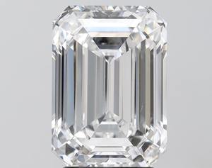 Diamante Suelto Cultivado en Laboratorio con Corte Esmeralda de 5.00 Ct, Certificado IGI, Color E, Claridad VVS-VS, Diamante CVD Dvars para Joyería - Product Image 1