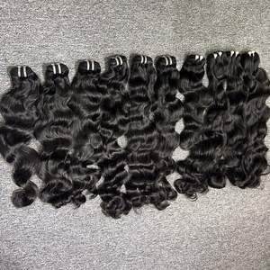 100% cheveux humains vierges bruts vague vietnamienne naturelle perruque de Base de dentelle sans colle longue longueur 30 pouces numéro de modèle perruque sans colle HD - Product Image 4