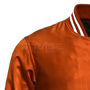 Chaqueta Universitaria de Invierno de Satén de Alta Calidad OEM con Cuello Alto y Logotipo Frontal, Hecha a Medida, Ecológica y de Secado Rápido para Hombre - Product Image 3