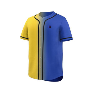 เสื้อเบสบอลโพลีเอสเตอร์ 100% ดีไซน์ล่าสุด คุณภาพสูง ระบายอากาศได้ดี แห้งเร็ว สีและโลโก้ปรับแต่งได้ ไซส์ใหญ่ รับผลิตแบบ OEM สำหรับกีฬา - Product Image 2