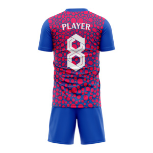 Venta al por mayor personalizado 100% poliéster fútbol desgaste cómodo completo sublimación uniforme de fútbol con conjuntos de camisetas transpirables - Product Image 2