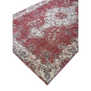 Alfombra de Lana Anudada a Mano de Gran Tamaño, Diseño de Medallón Rojo y Naranja, para Sala de Estar, Pasillo Rectangular, Modelo Pae-2916 - Product Image 2