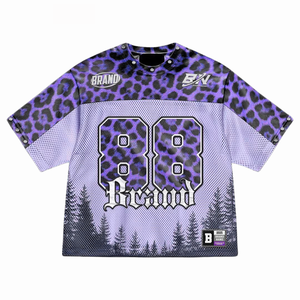 Jersey de malla de moda, ropa de calle de gran tamaño, camiseta personalizada, camiseta de verano ligera transpirable para hombres y mujeres, atuendo informal - Product Image 6