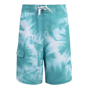 Bañador de verano personalizado OEM para hombre, nuevo estilo, pantalones cortos de poliéster de secado rápido sólidos, pantalones cortos de playa elásticos ecológicos - Product Image 4