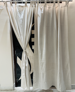 Rideaux en coton tissé écologiques classiques à rayures pour la maison, l'hôtel et les cafés, design passe-tringle toutes saisons - Product Image 5