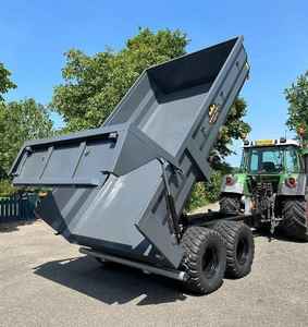 Remorque à benne basculante robuste 1000 kg, plateau en acier hydraulique, remorque de chantier - Product Image 1