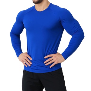 High Quality Men's Long Sleeve Rash Guard Custom Logo Compression Gym <b>Surfing</b> Shirt Direct Factory Wholesale Made From Nylon - Product Image 1