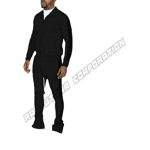 Diseña Tu Propio Conjunto Deportivo de Invierno para Hombre, Dos Piezas, Felpa/Algodón, Corte Regular, Sudadera y Pantalón Deportivo - Product Image 3