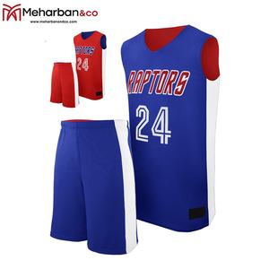 Camisetas de baloncesto por sublimación Reversible para hombre, último diseño, conjunto de uniformes en blanco de talla grande personalizada, precio al por mayor - Product Image 4