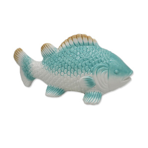 Venta al por mayor océano porcelana artesanía peces de cerámica Decoración - Product Image 3