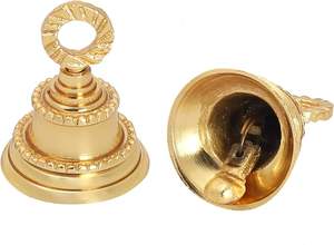 Campanas Decorativas de Latón Indio Dorado, Campanillas para Puerta para el Hogar, Navidad y Mascotas (Paquete de 10) - Product Image 5