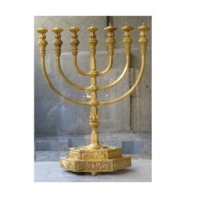 Modern Theme Decoration Menorah <b>Candle</b> Holder for Christmas Decor Metal Wedding <b>Candle</b> Stand <b>Dinner</b> Decor and Dinning - Product Image 1