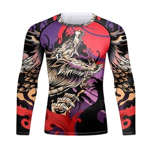 New Arrival MMA Adult Rash Guard Custom Design OEM Men Rash Guard Wholesale Low Price Men <b>Bjj</b> <b>Rashguard</b> ODM Jiu Jitsu Rash Guard - Product Image 6