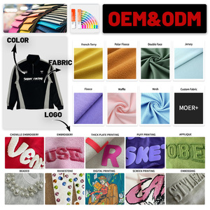 Felpa <span class=keywords><strong>Polo</strong></span> con Colletto Alto e Zip a un Quarto, Manica Lunga, Stampa Serigrafica con Lettere, Patchwork, 230gsm, Abbigliamento Streetwear e Sportivo - Product Image 4