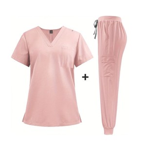 Trendy Most Comfort Scrubs uniformes setsStand collarmanga corta Lavable Elástico Scrub Cómodo Ajuste Ropa DE TRABAJO Clínica Uniformes - Product Image 1