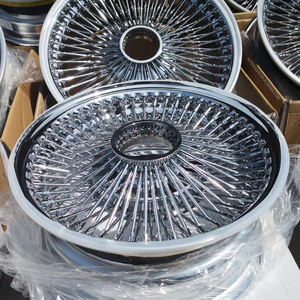 ล้อแม็กซ์ซี่ลวดสำหรับรถยนต์นั่งส่วนบุคคล ขนาด 20 22 24 26 นิ้ว ผลิตจากโรงงาน ล้อแม็กซ์ซี่ลวดอัลลอยด์ชุบโครเมียม - Product Image 1