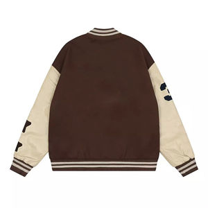 Chaqueta Universitaria de Alta Calidad con Logotipo Bordado, Mangas de Algodón, Cuello Alto, Personalizable, Ligera y Ecológica para Hombre - Product Image 6