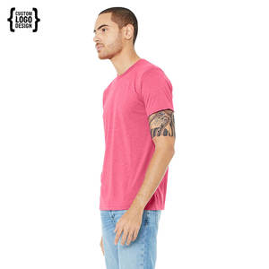 T-shirt respirant en gros pour hommes, logo, manches courtes, décontracté, en coton, col rond, coupe classique - Product Image 5