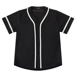 Concevez votre propre uniforme de baseball vierge/Service OEM Uniforme de baseball à col en V et demi-manches - Product Image 2