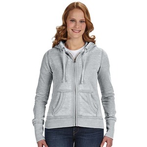 Sweat à capuche en toile pour femme avec motif léopard, manches papillon, trous pour les pouces, logo personnalisé sur le devant du sweat à capuche - Product Image 6
