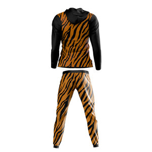 Ensemble survêtement molletonné personnalisé coupe slim pour homme, 350 g/m², en coton vierge respirant, idéal pour le sport et le jogging - Product Image 2