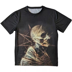 T-shirts à sublimation écologiques 100 % polyester, coupe ajustée, col rond, manches courtes, dernier design, prix bas, imprimés par méthode non tissée - Product Image 1