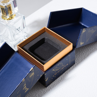 Boîte rigide magnétique à double ouverture de luxe Lionwrap avec logo en feuille d'or pour l'emballage de parfums, boîte cadeau personnalisée