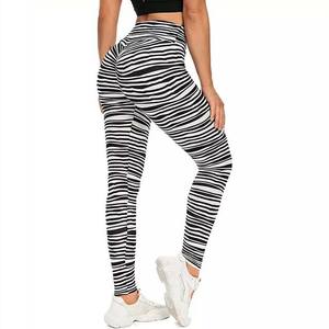 กางเกงเลกกิ้งเล่นโยคะสตรี,กางเกงเล่นโยคะผ้าโพลีเอสเตอร์พิมพ์ลายและสแปนเด็กซ์ระเหิดออกแบบใหม่แบบมืออาชีพ - Product Image 5