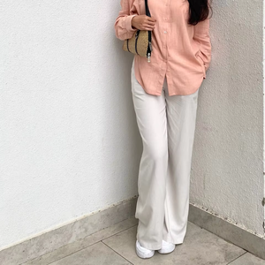 Pantalons en lin mélangé, non décolorants, non rétractables, provenant d'une usine de fabrication vietnamienne, OEM ODM, bonne qualité - Product Image 1