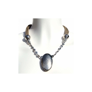 Collier fantaisie en métal fait à la main et en coton pour femme à plusieurs couches, joli cadeau de mariage X Mas - Product Image 6