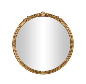 Miroir mural en métal géométrique artistique fait à la main finition dorée hôtel moderne décor à la maison élégant miroir mural de luxe - Product Image 2