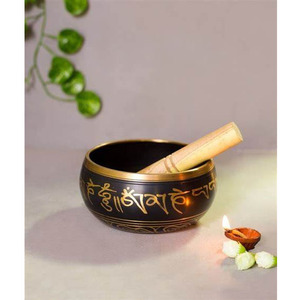 Supérieure meilleure qualité Vintage nouveauté pur laiton chant son bol forme ronde taille personnalisée acceptée pour la thérapie de Yoga - Product Image 2