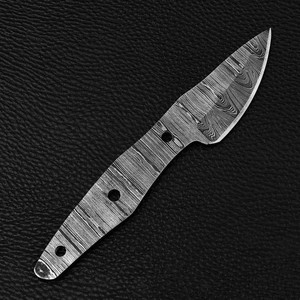 Nordic Forge - Kit de Hojas de Cuchillo en Blanco para Forjar a Mano, Hoja Fija EDC, Acero de Damasco, Punta de Clip, Hojas de Cuchillo Skinner, OEM, Full Tang - Product Image 3