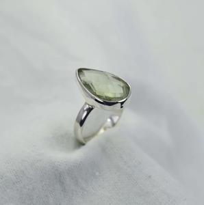 Améthyste verte Bague en argent sterling 925 avec pierres précieuses faites à la main Bijoux élégants Cadeau de naissance de février - Product Image 4