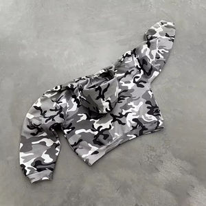 Prix responsable, sweat-shirt et pantalon de survêtement en coton lourd personnalisé, streetwear, imprimé camouflage, survêtement pour hommes, matériau de haute qualité - Product Image 5
