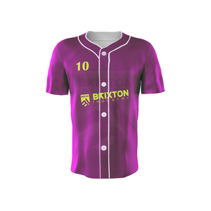 Uniforme Deportivo Personalizado de Béisbol, Transpirable, Ligero, de Secado Rápido, con Cuello en V y Botones, Diseño OEM para Adultos Unisex - Product Image 1