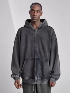 Sweats à capuche surdimensionnés en polaire Sweat à capuche pour homme avec logo personnalisé unisexe en gros d'usine - Product Image 4