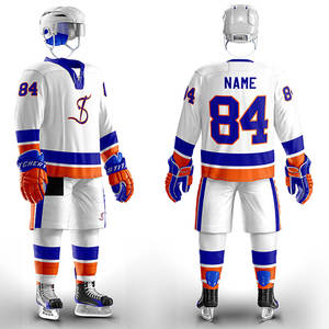 ชุดเครื่องแบบฮ็อกกี้น้ำแข็งแบบมืออาชีพชุดเล่นเกมดีไซน์ตามสั่งสำหรับทีมสโมสรนักศึกษา - Product Image 3