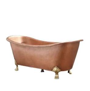 Baignoire en cuivre sur pied en patine antique ou toute finition personnalisée en gros - Product Image 4
