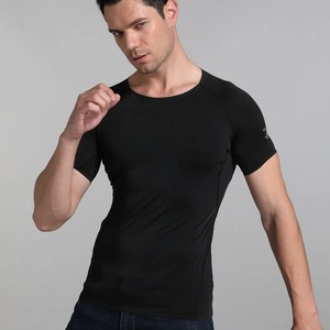 Maillot de corps pour homme 100% coton, respirant, évacuant l'humidité, col rond, coupe ajustée, extensible, léger, confortable, modal - Product Image 6