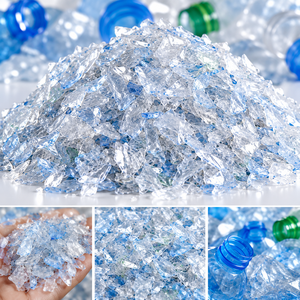 Directo de Fábrica: Escamas de PET Reciclado de Alta Pureza Transparentes, Grado Plástico, Lavadas en Caliente, Suministro a Granel para el Mercado Internacional - Product Image 1