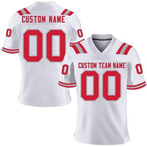 Uniforme de football américain respirant de haute qualité avec logo personnalisé 100% polyester maillot de football américain personnalisé - Product Image 3