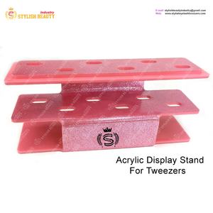 แหนบต่อขนตา,ขาตั้งหน้าจออะคริลิกขาตั้งสำหรับคีบเก็บของพร้อมโลโก้ที่กำหนดเอง - Product Image 4