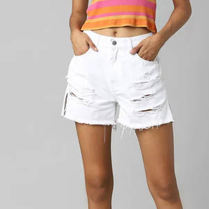 Short en jean de qualité supérieure à bas prix pour femmes Short en jean pour femmes OEM Design Fabrication de shorts pour femmes Shorts pour femmes - Product Image 6